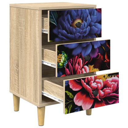 vidaXL Bedside Cabinet KIEL Sonoma Oak 36 x 33 x 60 cm Engineered Wood 4