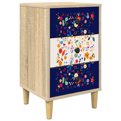 vidaXL Bedside Cabinet MAINZ Sonoma Oak 36 x 33 x 60 cm 2