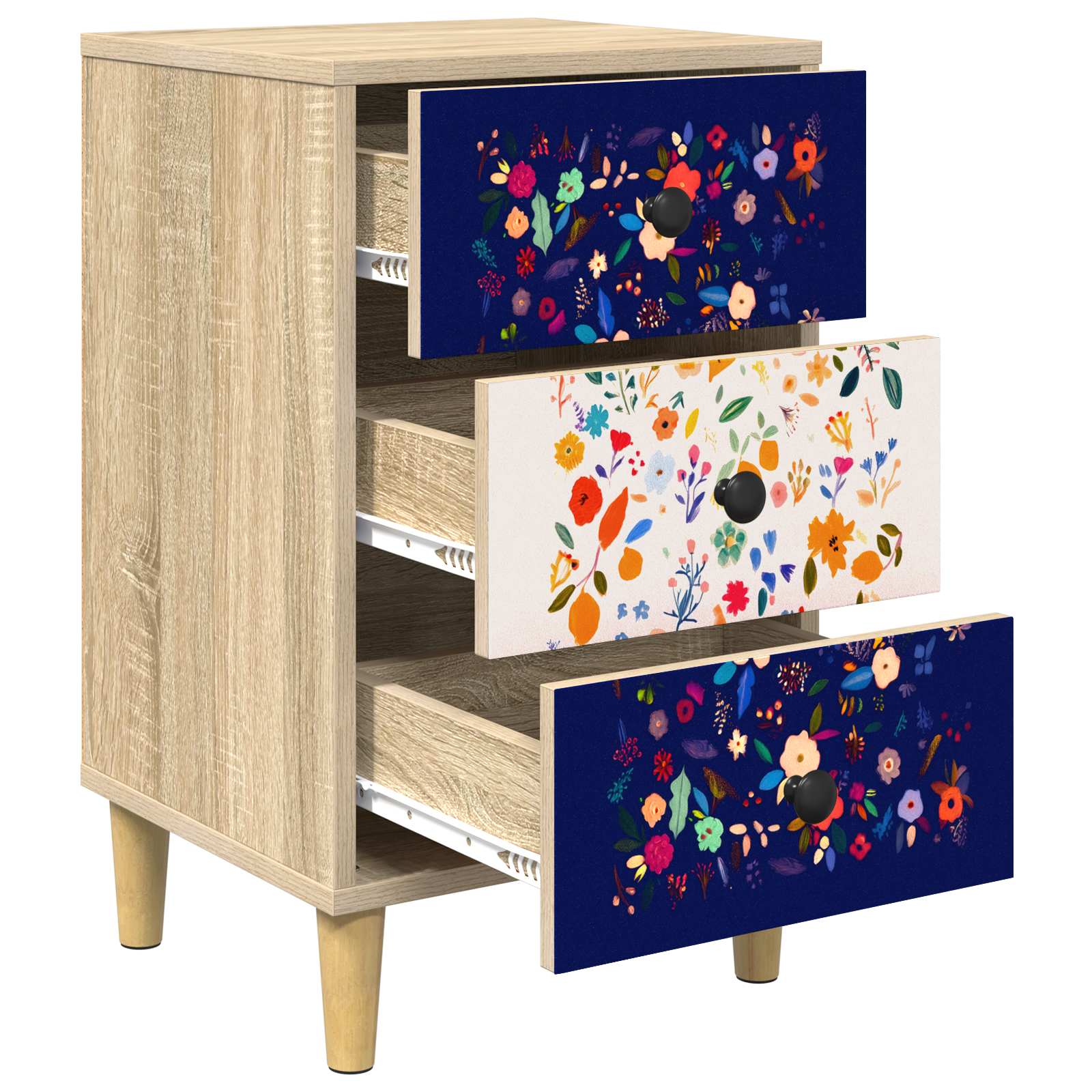 vidaXL Bedside Cabinet MAINZ Sonoma Oak 36 x 33 x 60 cm 4