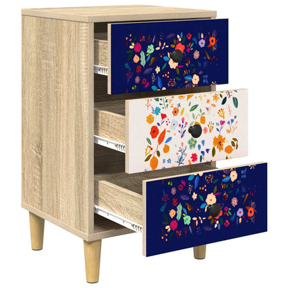 vidaXL Bedside Cabinet MAINZ Sonoma Oak 36 x 33 x 60 cm 4