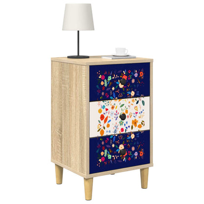 vidaXL Bedside Cabinet MAINZ Sonoma Oak 36 x 33 x 60 cm 3