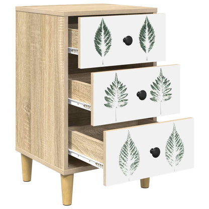 vidaXL Bedside Cabinet HANAU Sonoma Oak 36 x 33 x 60 cm 4