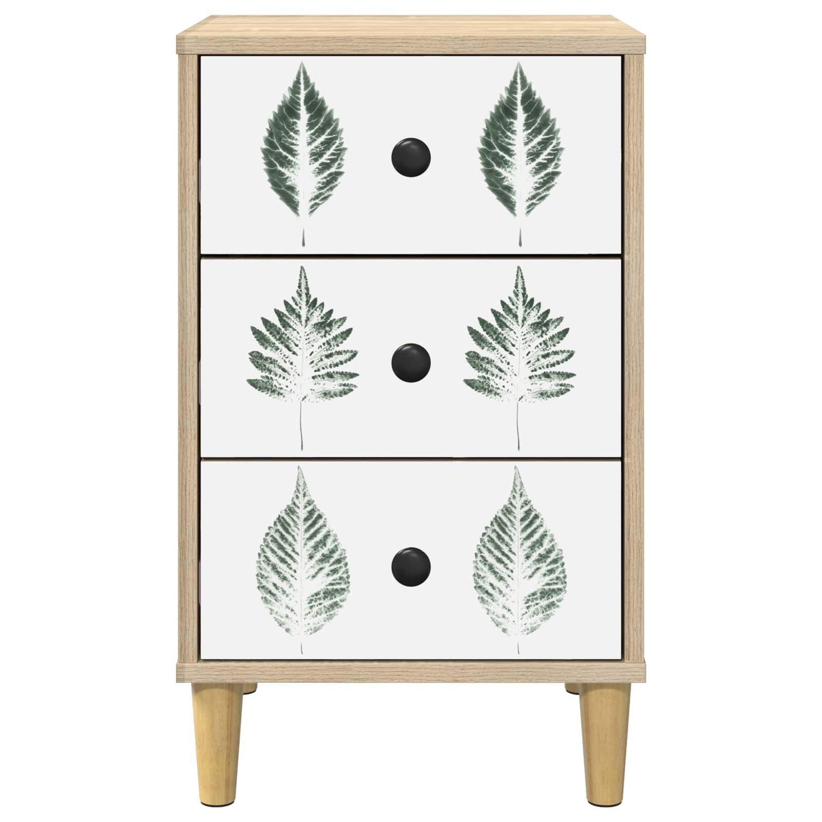 vidaXL Bedside Cabinet HANAU Sonoma Oak 36 x 33 x 60 cm 5