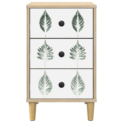 vidaXL Bedside Cabinet HANAU Sonoma Oak 36 x 33 x 60 cm 5