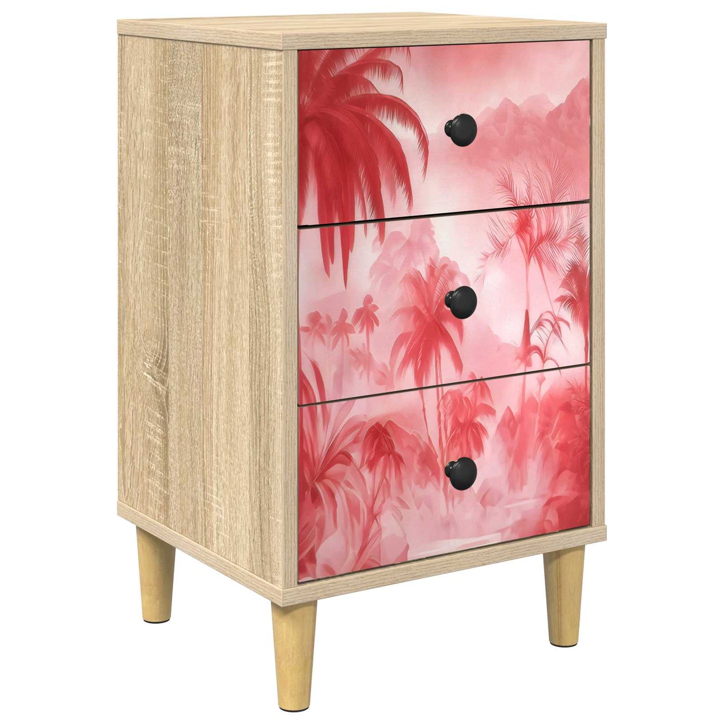 vidaXL Bedside Cabinet AACHEN Sonoma Oak 36 x 33 x 60 cm 2