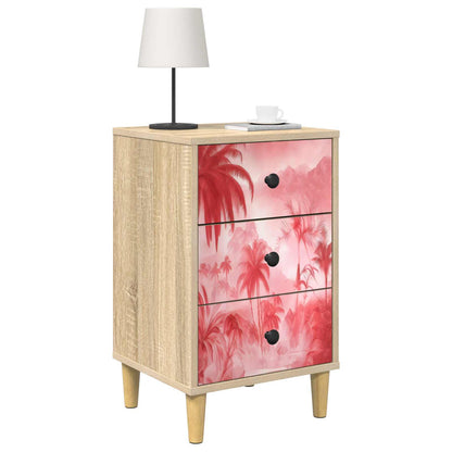 vidaXL Bedside Cabinet AACHEN Sonoma Oak 36 x 33 x 60 cm 3
