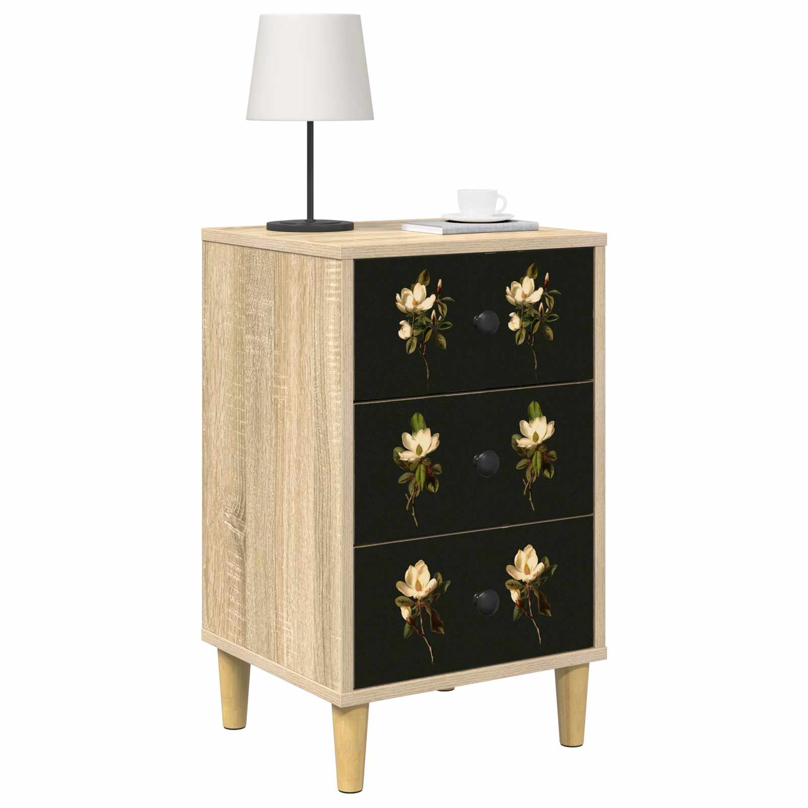 vidaXL Bedside Cabinet BREMEN Sonoma Oak 36 x 33 x 60 cm 3