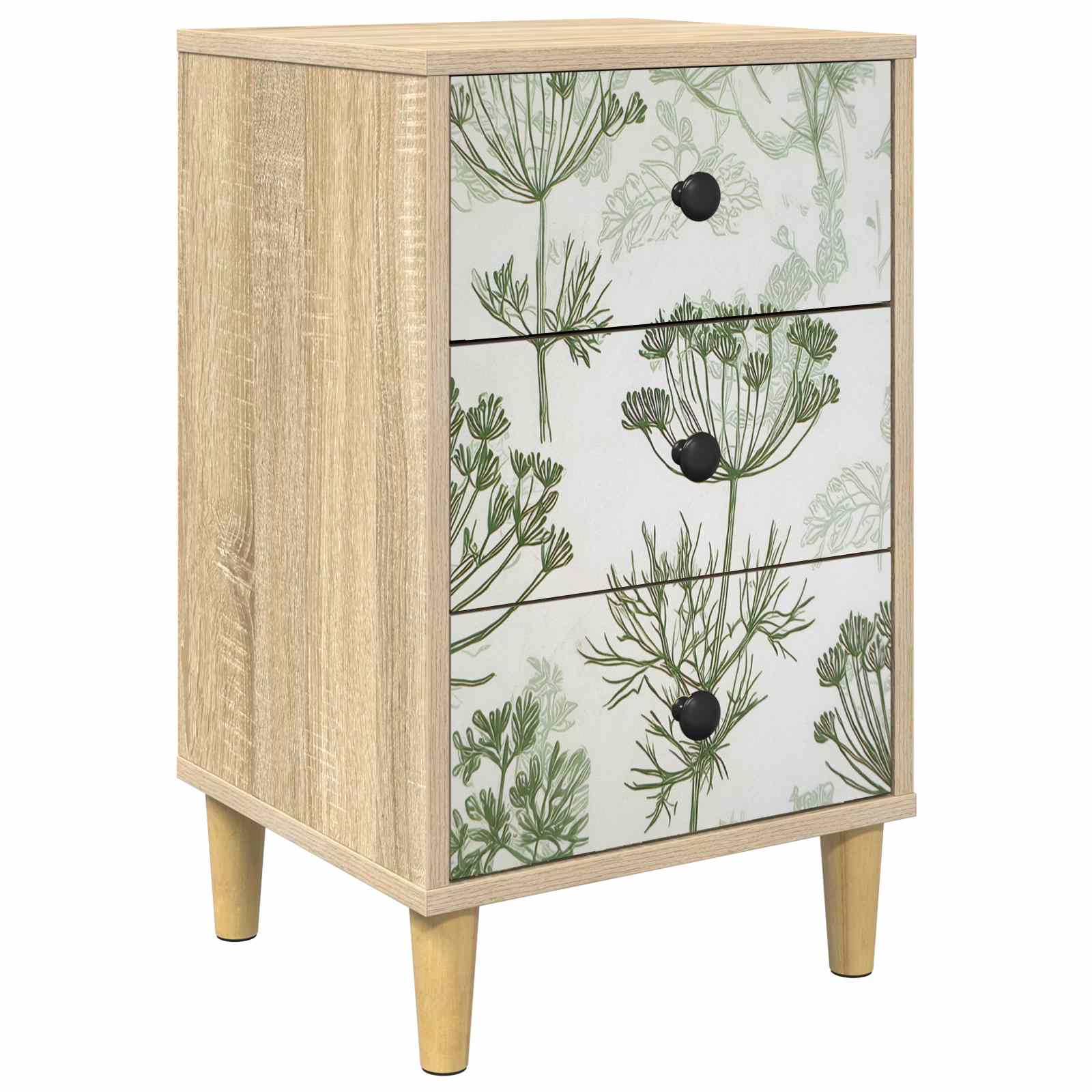 vidaXL Bedside Cabinet GOTHA Sonoma Oak 36 x 33 x 60 cm 2