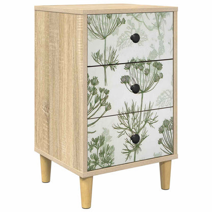 vidaXL Bedside Cabinet GOTHA Sonoma Oak 36 x 33 x 60 cm 2