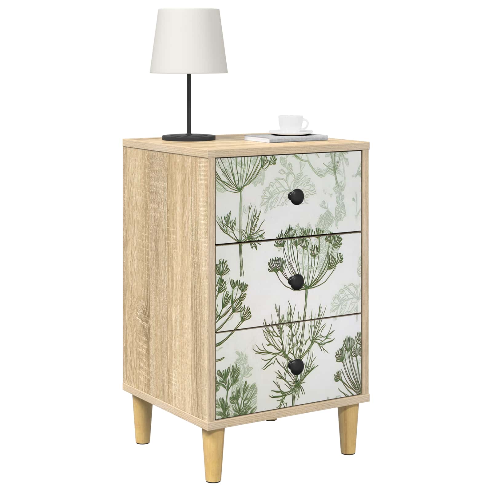 vidaXL Bedside Cabinet GOTHA Sonoma Oak 36 x 33 x 60 cm 3