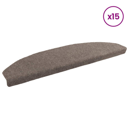 Self-adhesive Stair Mats 15 pcs Mocha