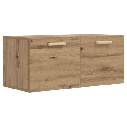 vidaXL Wall Cabinet Wall-Mounted Artisan oak 80 x 36.5 x 35 cm 2