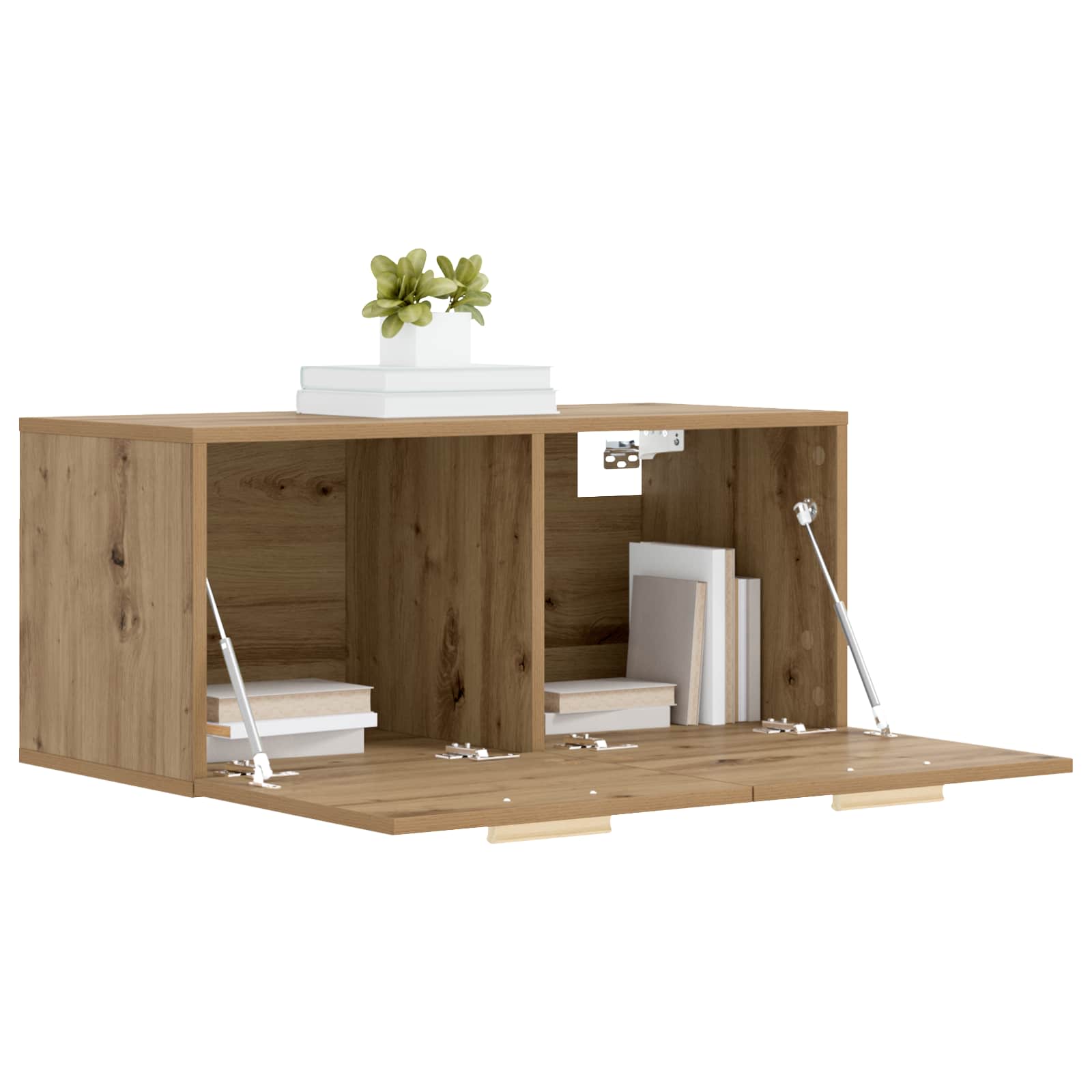 vidaXL Wall Cabinet Wall-Mounted Artisan oak 80 x 36.5 x 35 cm 3