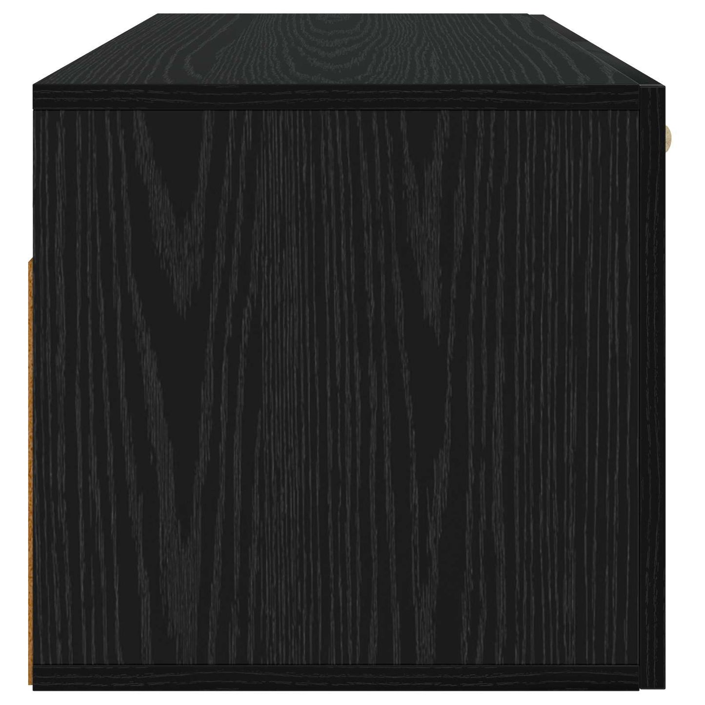 vidaXL Wall Cabinet Wall-Mounted Black oak 80 x 36.5 x 35 cm 5