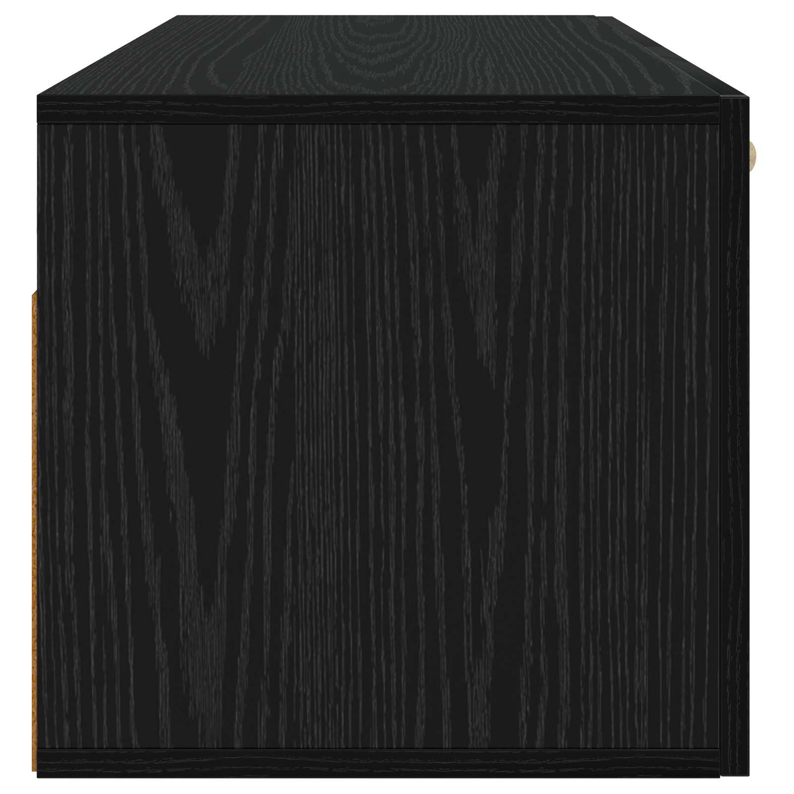 vidaXL Wall Cabinet Wall-Mounted Black oak 80 x 36.5 x 35 cm 5