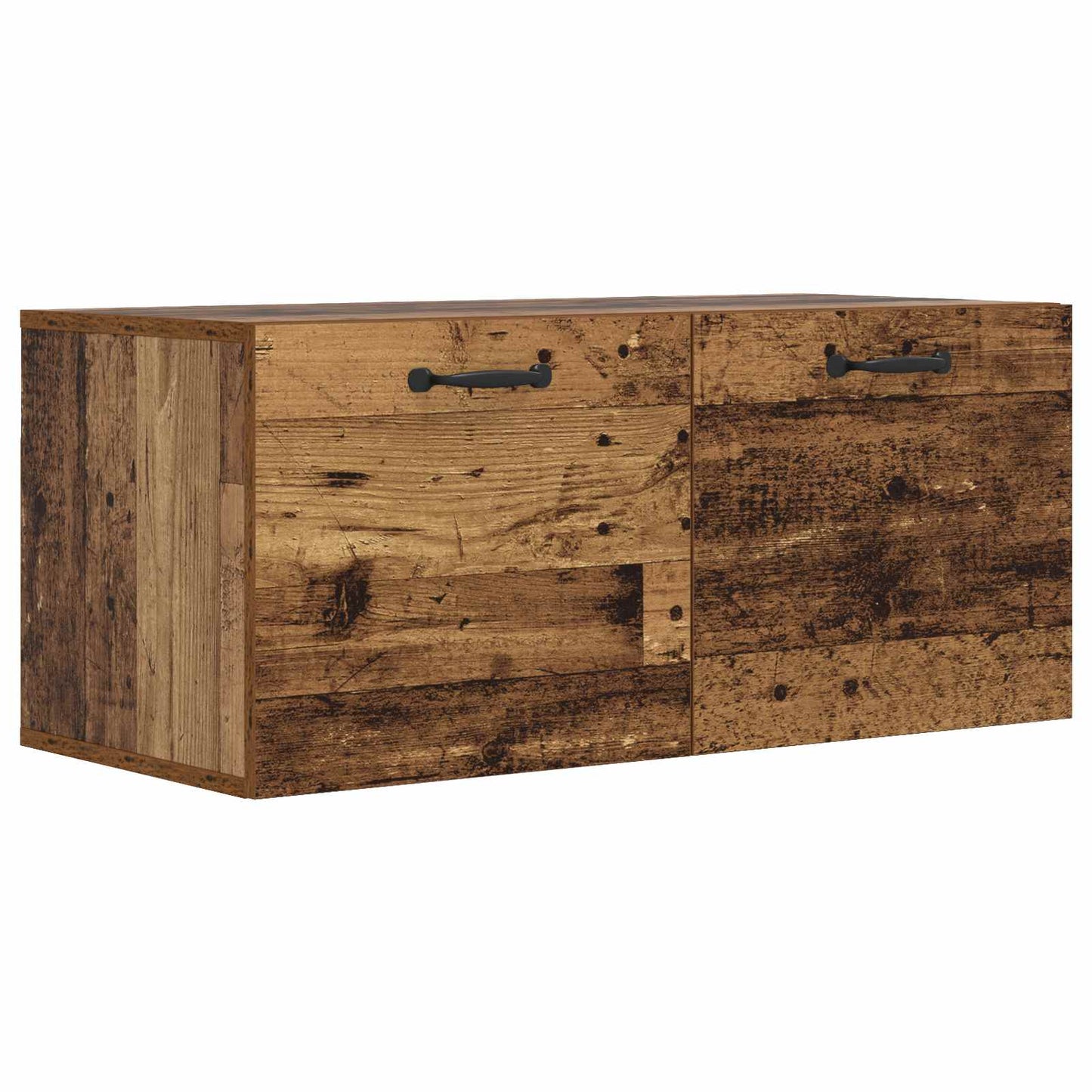 vidaXL Wall Cabinet Wall-Mounted Old wood 80 x 36.5 x 35 cm 2