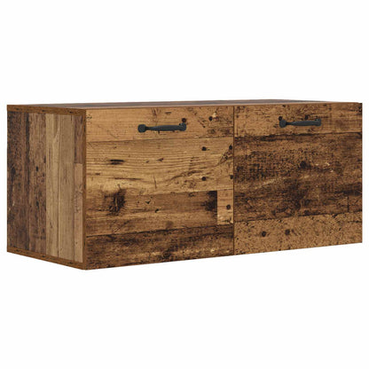 vidaXL Wall Cabinet Wall-Mounted Old wood 80 x 36.5 x 35 cm 2