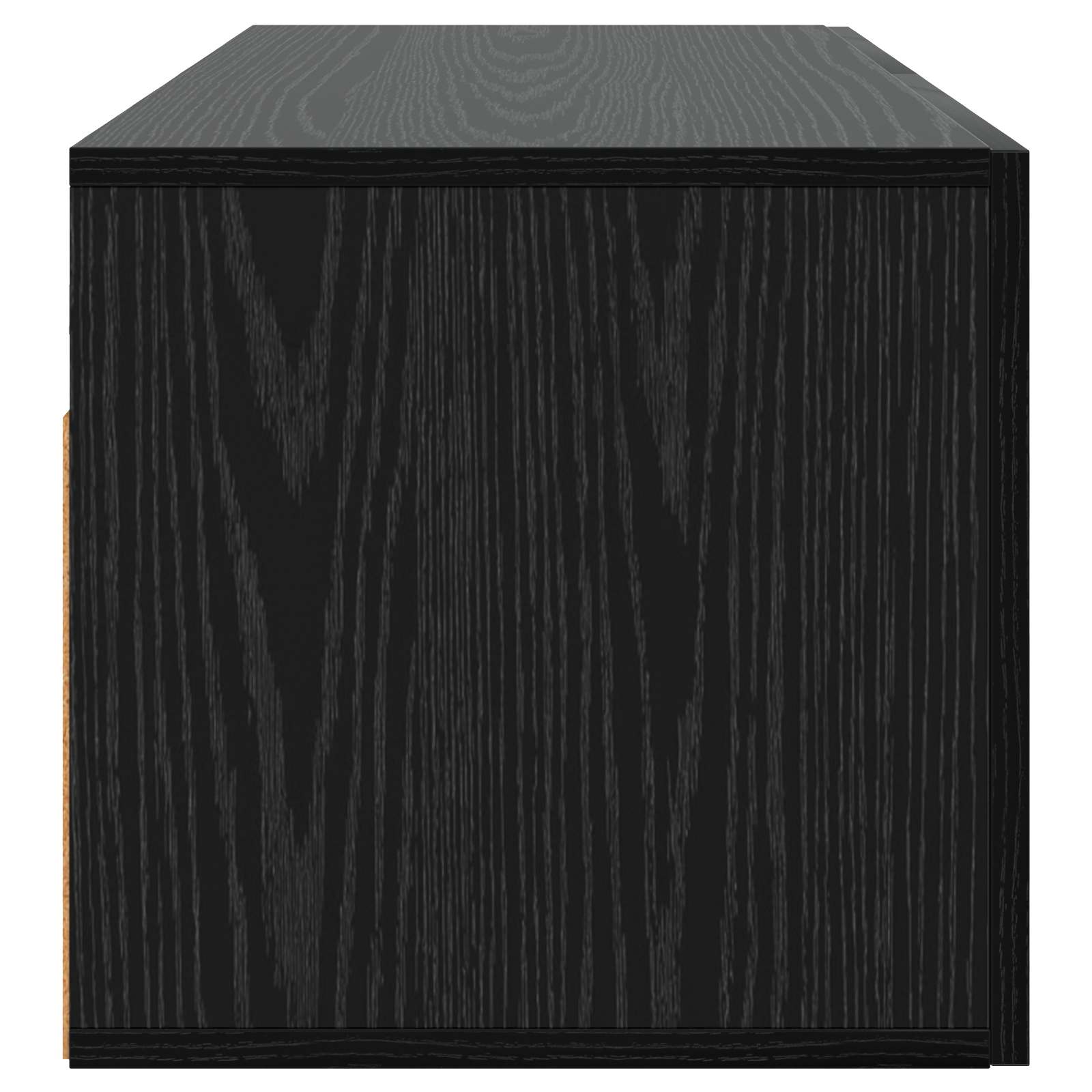 vidaXL Wall Cabinet Wall-Mounted Black oak 80 x 36.5 x 35 cm 5