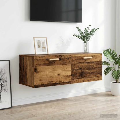 vidaXL Wall Cabinet Old wood 100 x 36.5 x 35 cm Engineered Wood 1