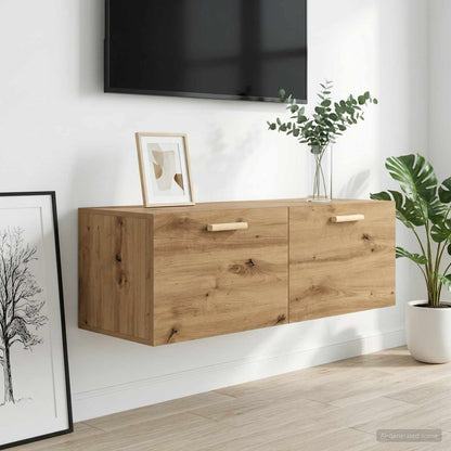 vidaXL Wall Cabinet 100 x 36.5 x 35 cm Engineered Wood Artisan oak 1