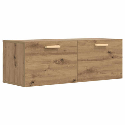 vidaXL Wall Cabinet 100 x 36.5 x 35 cm Engineered Wood Artisan oak 2
