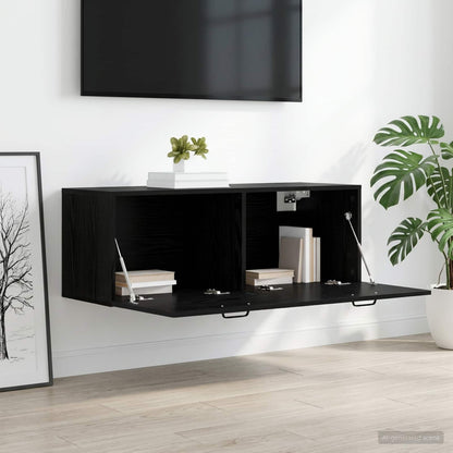 vidaXL Wall Cabinet Black oak 100 x 36.5 x 35 cm Engineered Wood 1