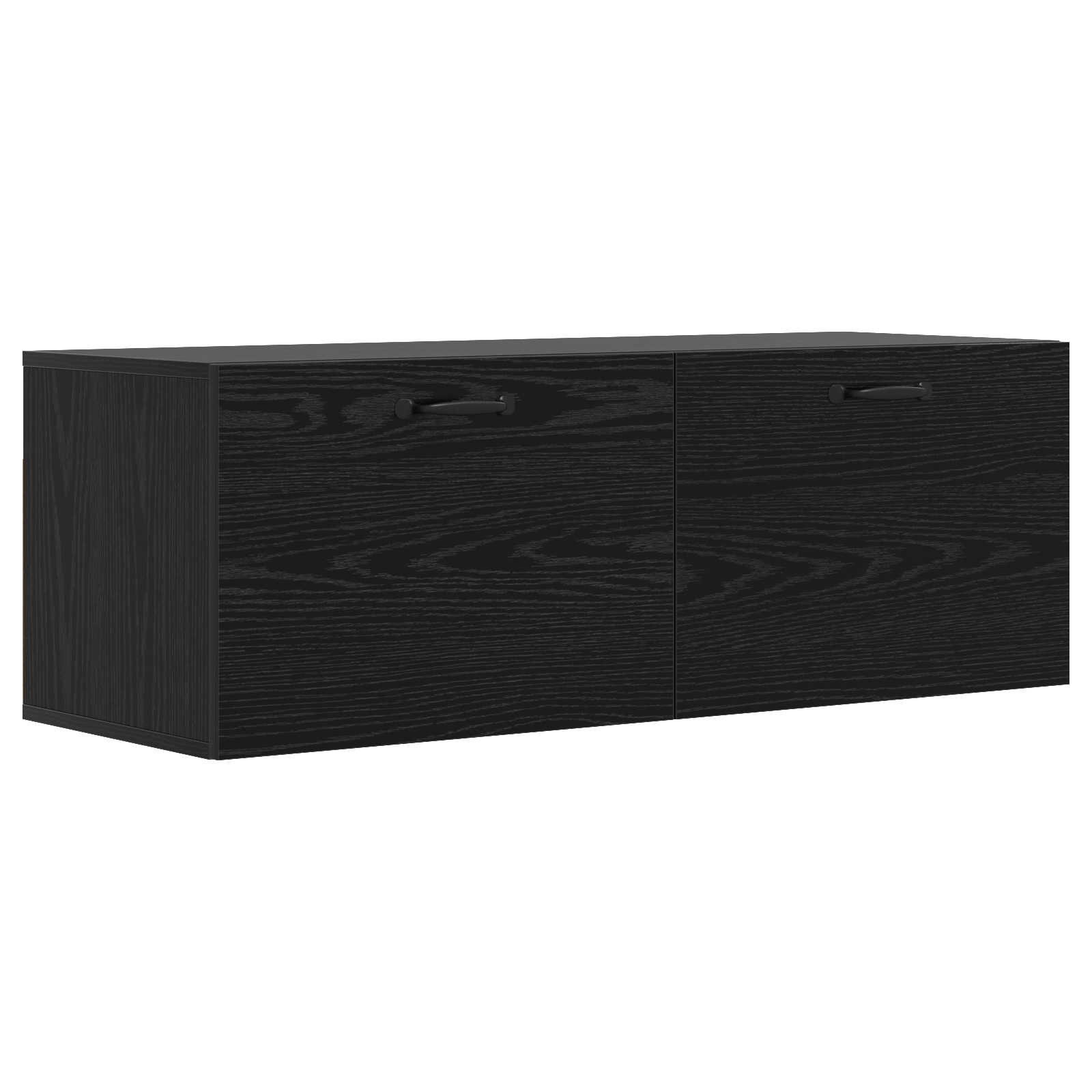 vidaXL Wall Cabinet Black oak 100 x 36.5 x 35 cm Engineered Wood 2