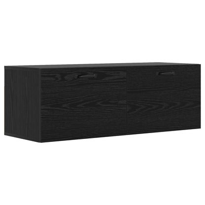vidaXL Wall Cabinet Black oak 100 x 36.5 x 35 cm Engineered Wood 2