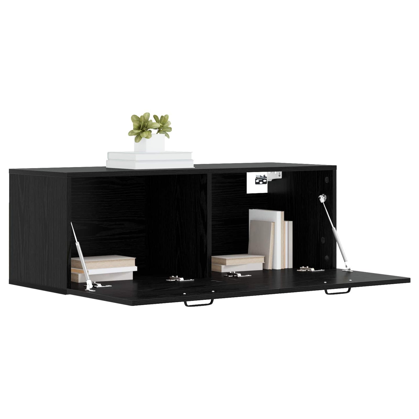 vidaXL Wall Cabinet Black oak 100 x 36.5 x 35 cm Engineered Wood 3