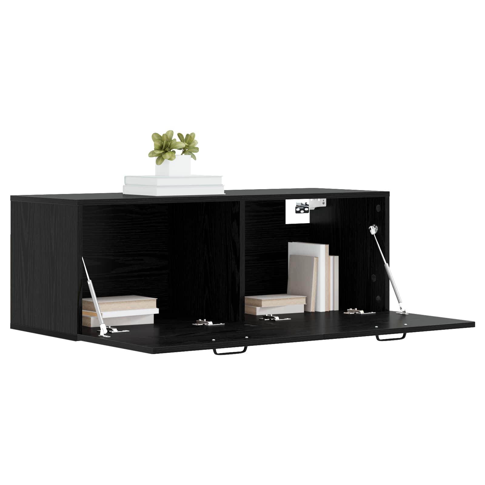 vidaXL Wall Cabinet Black oak 100 x 36.5 x 35 cm Engineered Wood 3