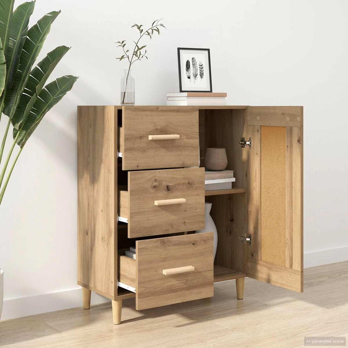 vidaXL Sideboard 69.5x34x90 cm Engineered Wood