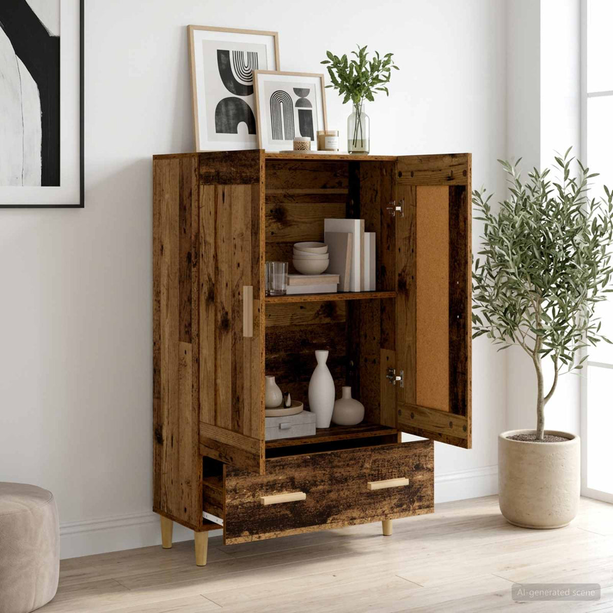 vidaXL Highboard 70x31x115 cm Engineered Wood