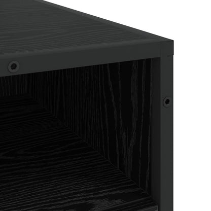 vidaXL Drawer Cabinet 3-Drawer Black oak 70 x 41 x 70 cm 6