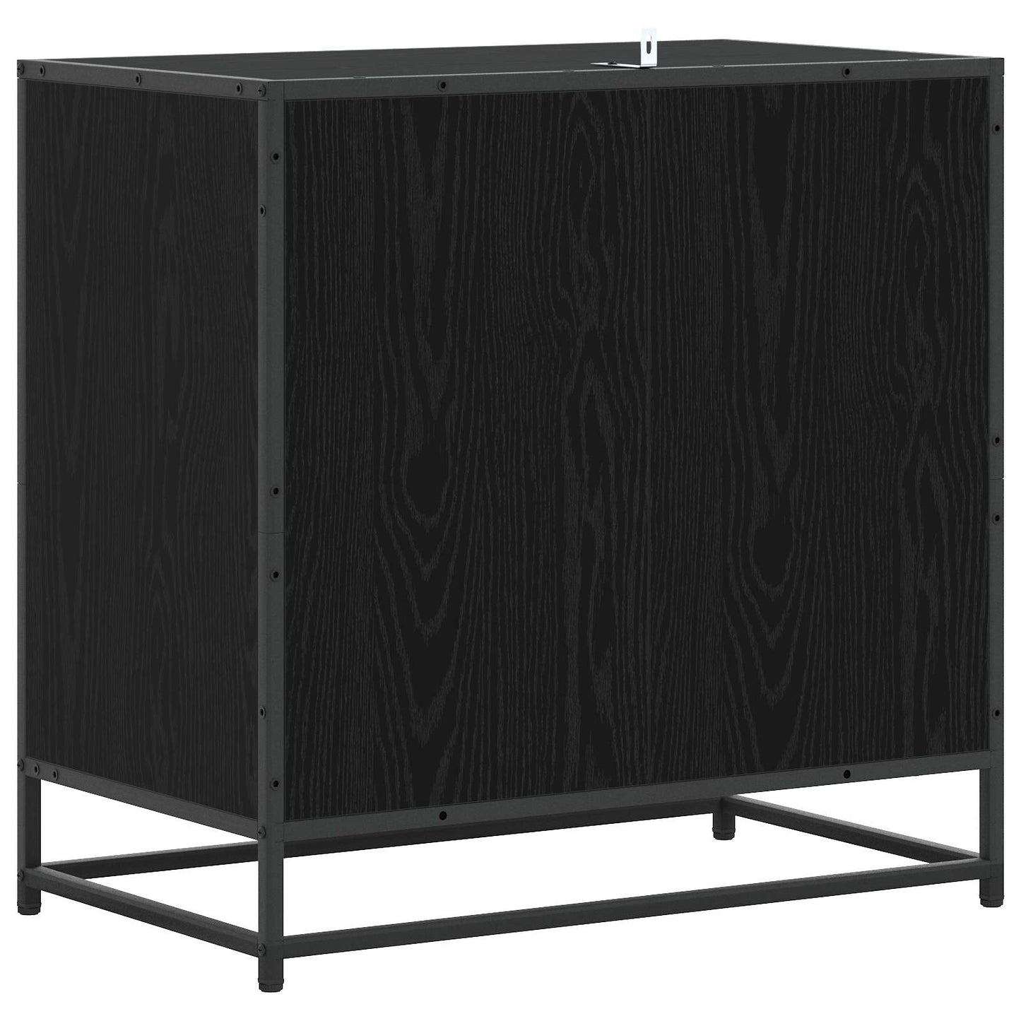 vidaXL Drawer Cabinet 3-Drawer Black oak 70 x 41 x 70 cm 5