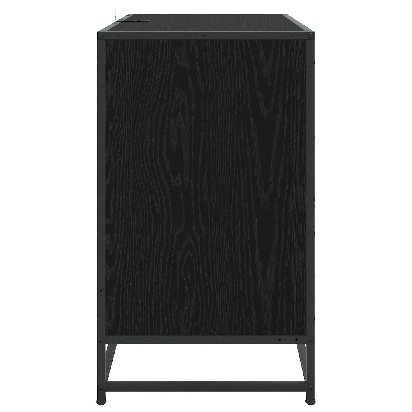 vidaXL Drawer Cabinet 3-Drawer Black oak 70 x 41 x 70 cm 4