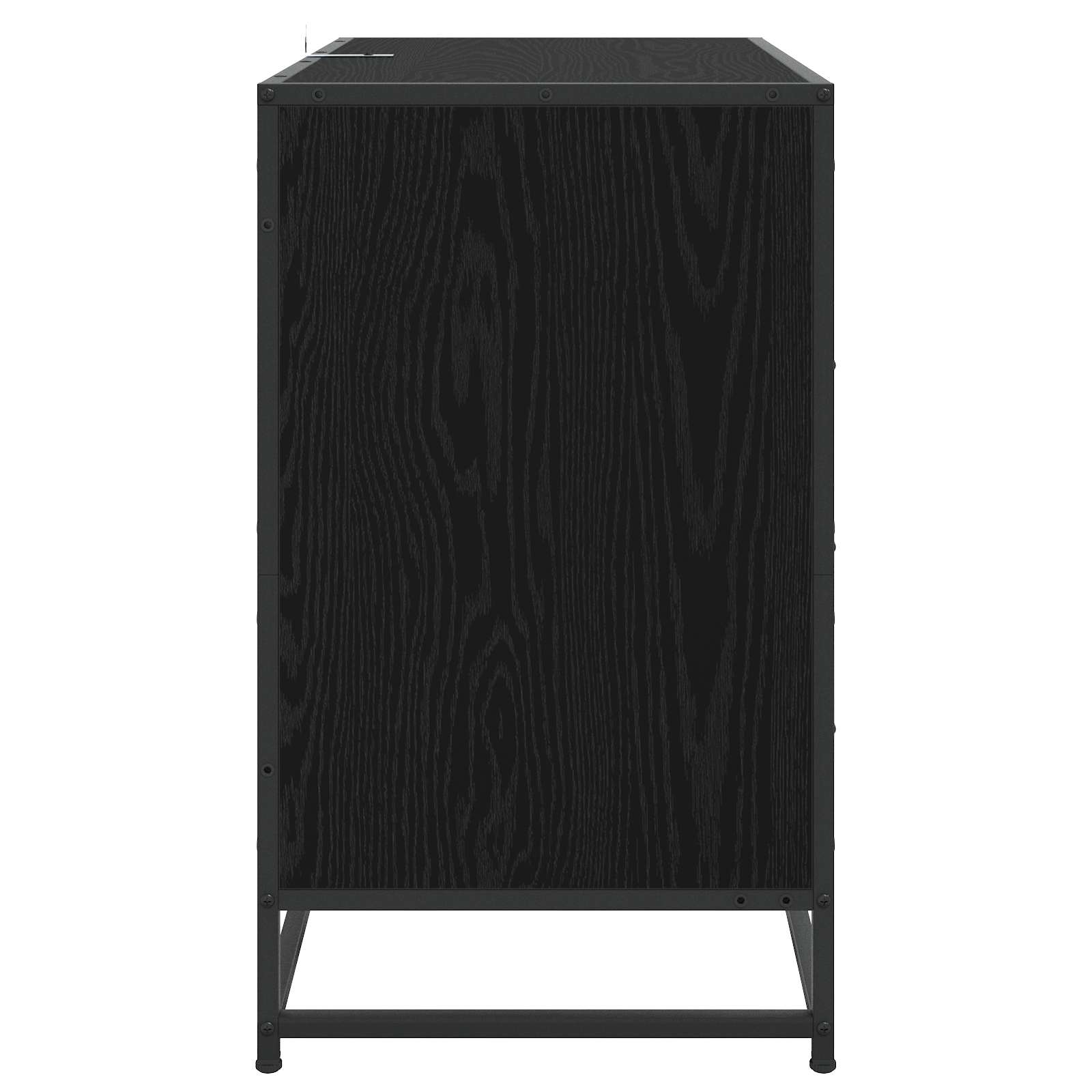 vidaXL Drawer Cabinet 3-Drawer Black oak 70 x 41 x 70 cm 4