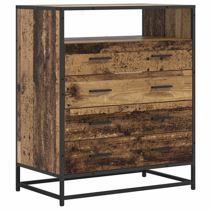 vidaXL Drawer Cabinet 4-Drawer Old wood 70 x 41 x 83.5 cm 2