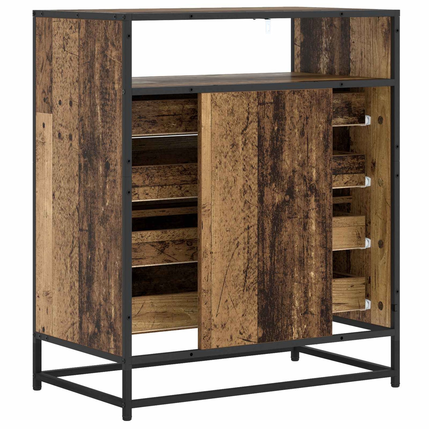 vidaXL Drawer Cabinet 4-Drawer Old wood 70 x 41 x 83.5 cm 5