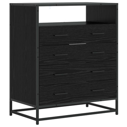vidaXL Drawer Cabinet 4-Drawer Black oak 70 x 41 x 83.5 cm 2