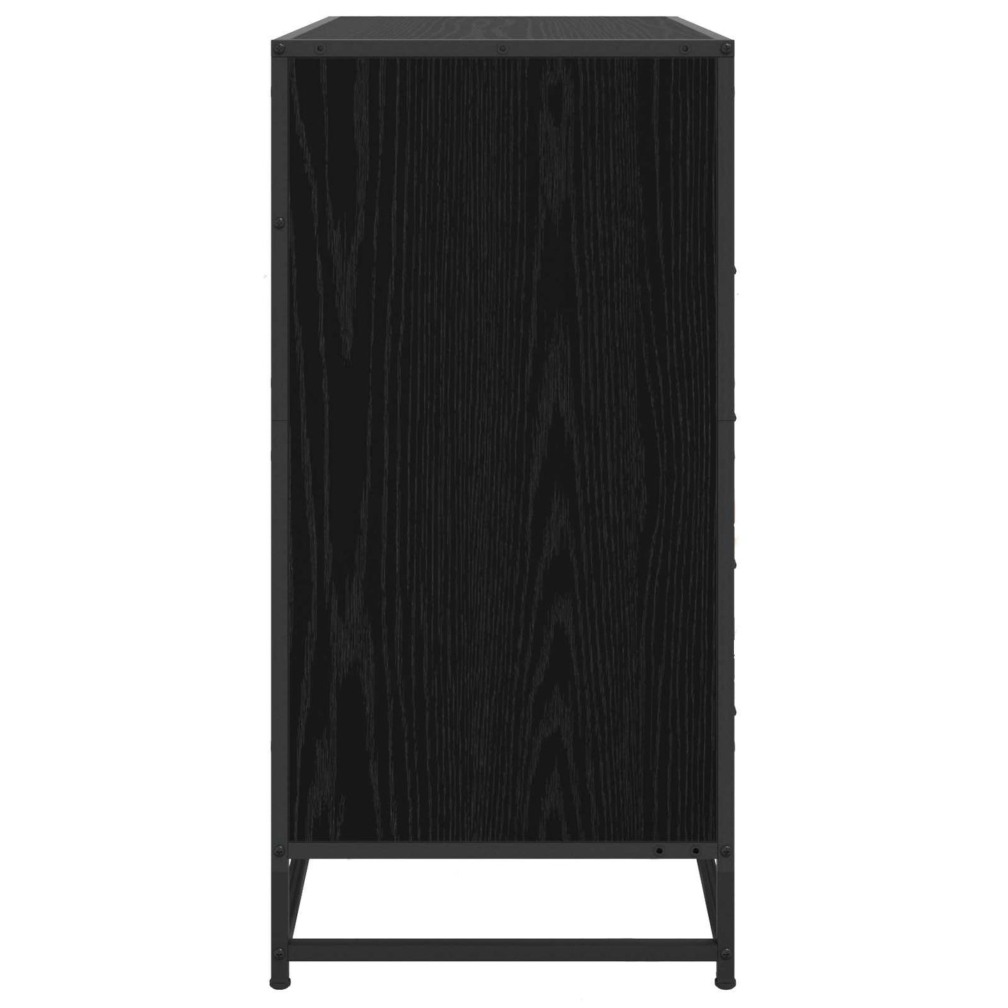 vidaXL Drawer Cabinet 4-Drawer Black oak 70 x 41 x 83.5 cm 4