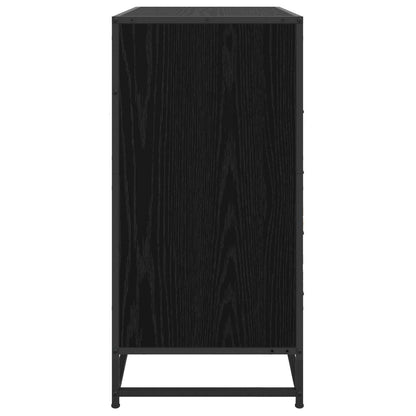 vidaXL Drawer Cabinet 4-Drawer Black oak 70 x 41 x 83.5 cm 4