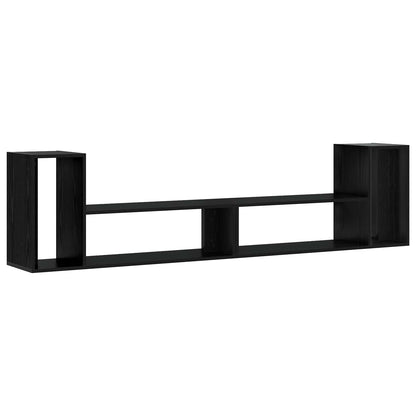 vidaXL TV Cabinet 100 x 30 x 50 cm Black Oak Engineered Wood 2