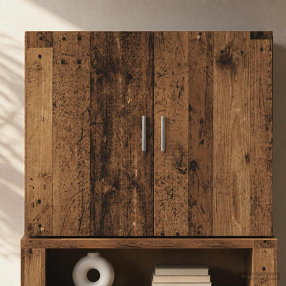 vidaXL Wall Cabinet Old Wood 80 x 42.5 x 64 cm Engineered Wood 3