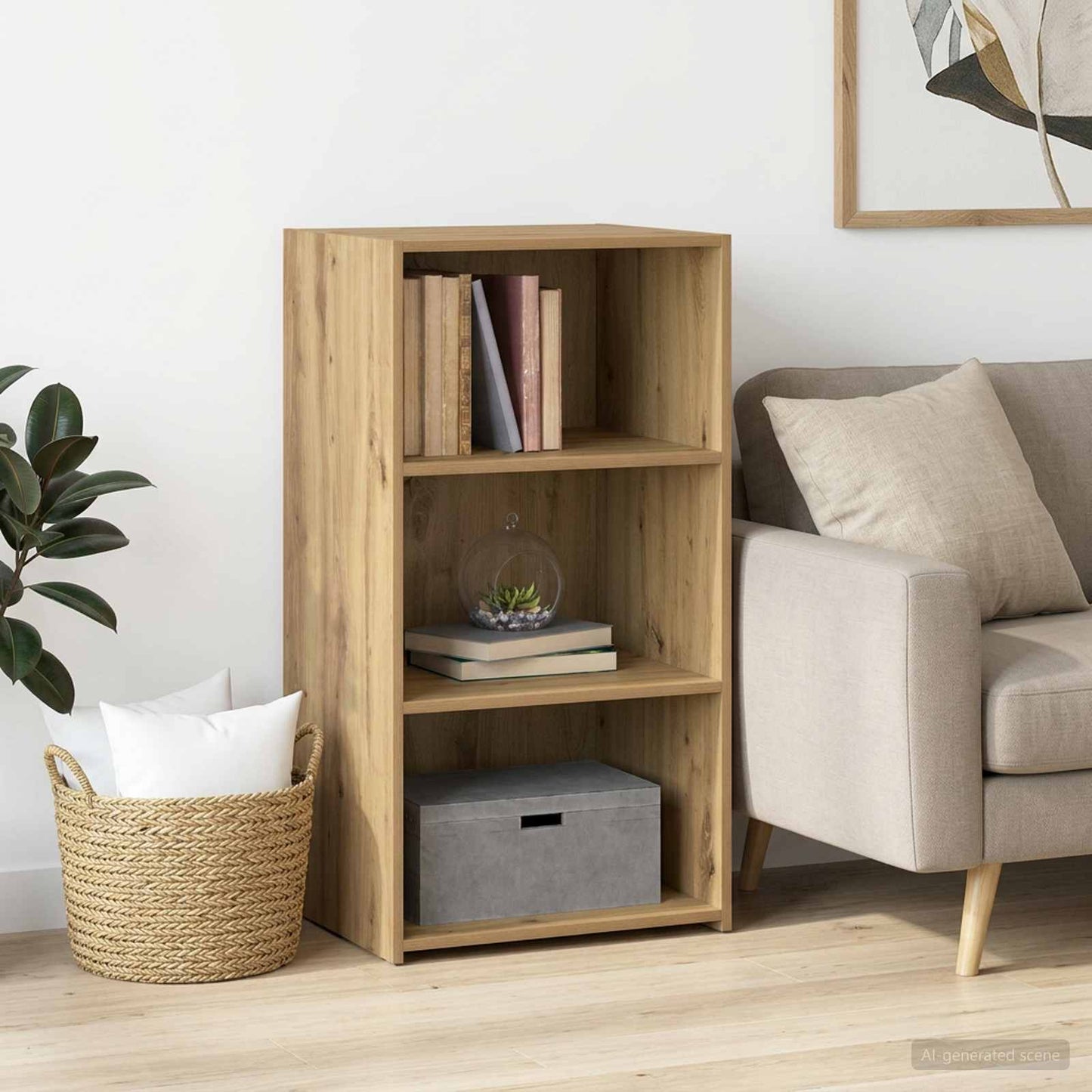 vidaXL Sideboard Artisan Oak 50 x 41 x 93 cm Engineered Wood 1