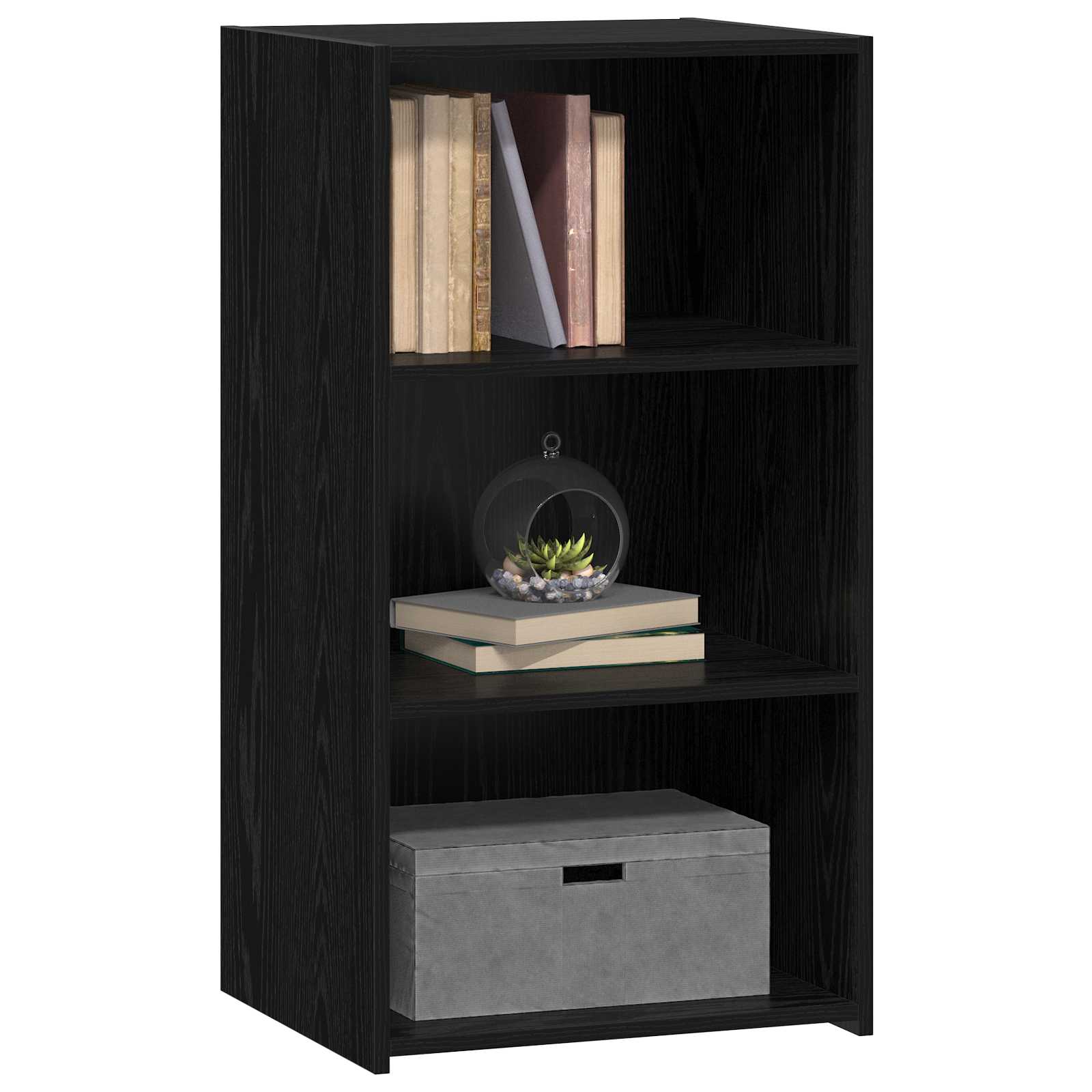 vidaXL Sideboard Black Oak 50 x 41 x 93 cm Engineered Wood 3