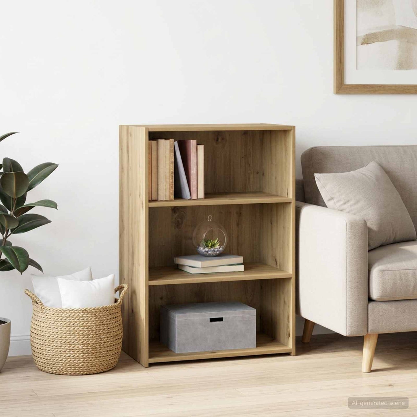 vidaXL Sideboard Artisan Oak 70 x 41 x 93 cm Engineered Wood 1