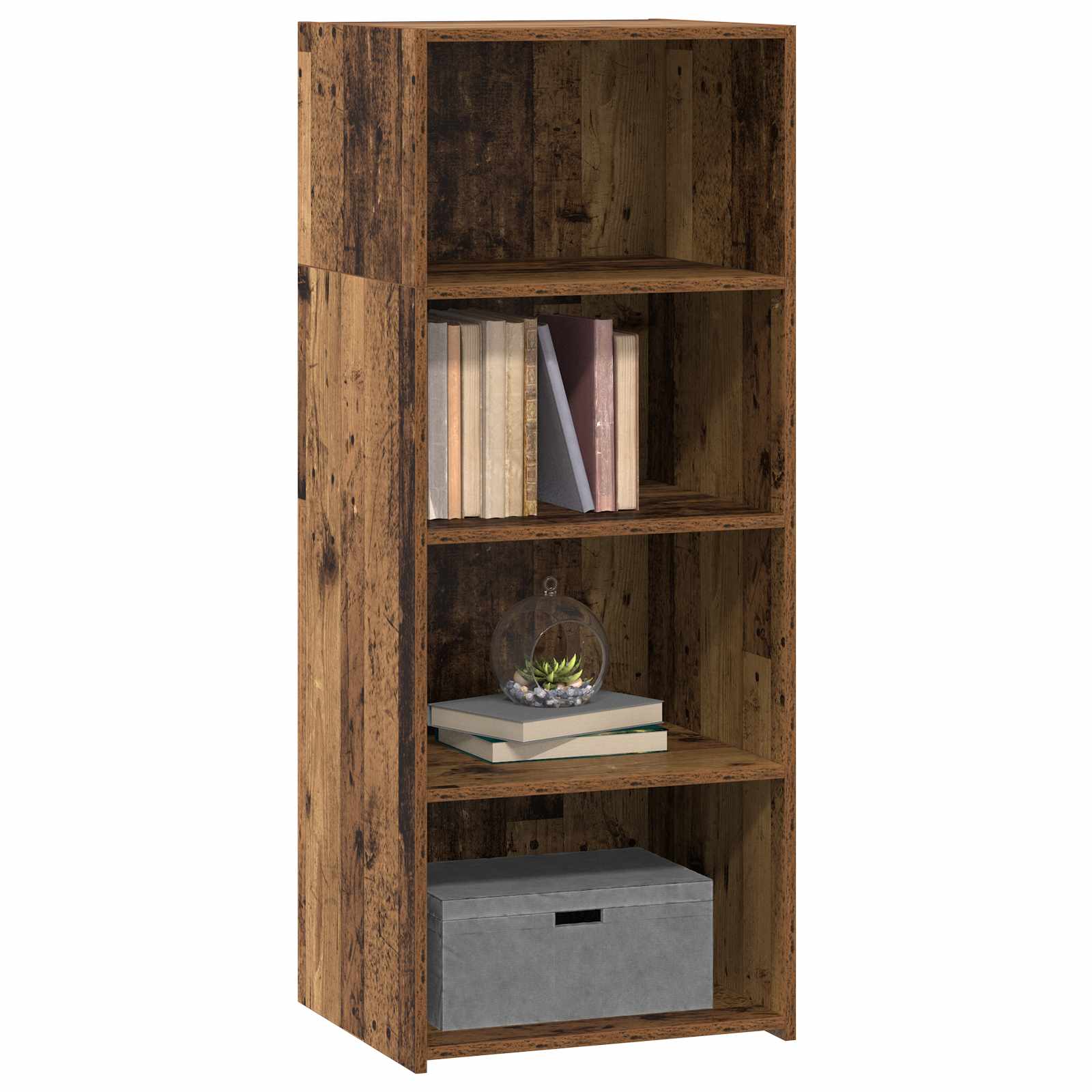 vidaXL Highboard Old Wood 50 x 41 x 124 cm Engineered Wood 3