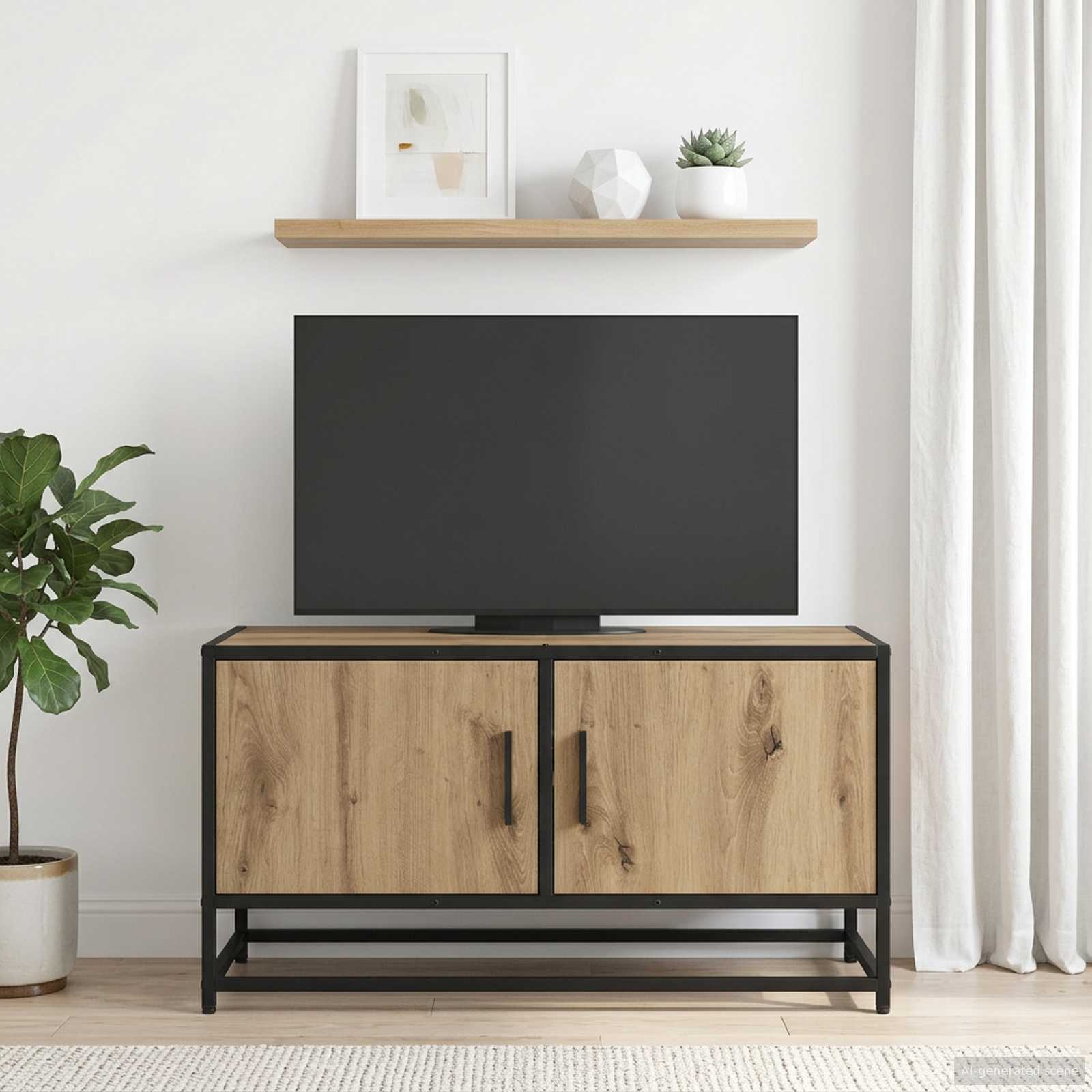 vidaXL TV Cabinet 80 x 34.5 x 40 cm Artisan Oak Engineered Wood 1