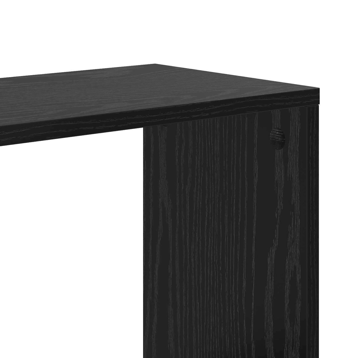 vidaXL Bookcase Black oak 80.5 x 23.5 x 162.5 cm PB 6