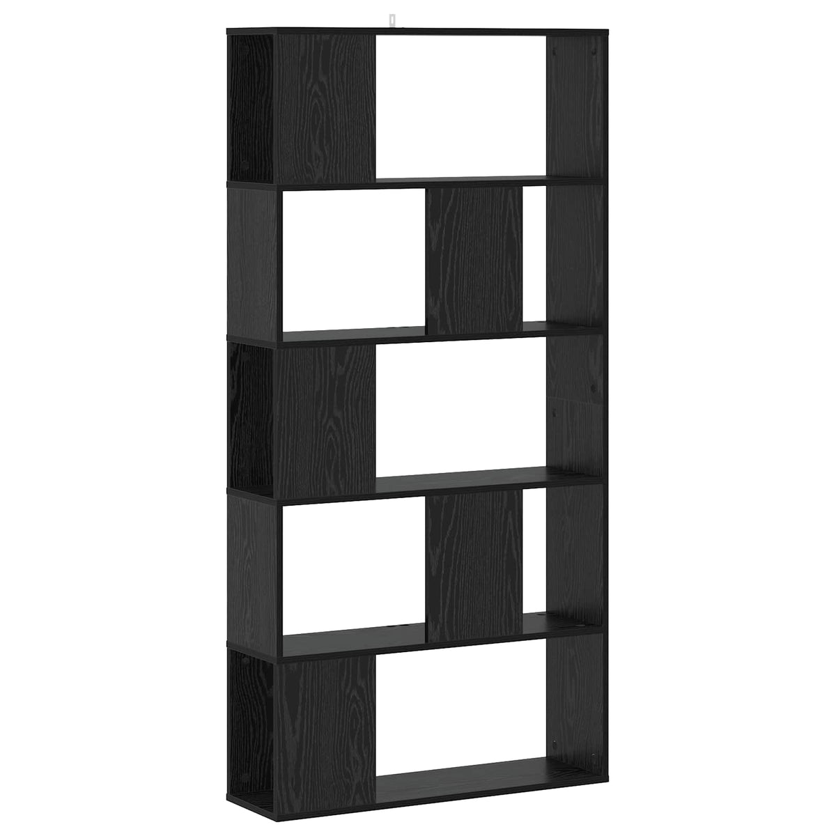 vidaXL Bookcase Black oak 80.5 x 23.5 x 162.5 cm PB 1
